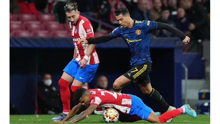 Cristiano Ronaldo enfrentando al Atlético en la Champions League pasada