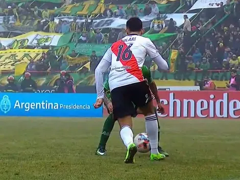 Crack: Solari mete caño y casi marca su primer golazo en River