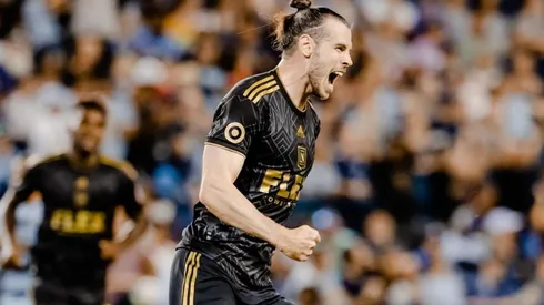 Gareth Bale celebra su primer gol en la MLS