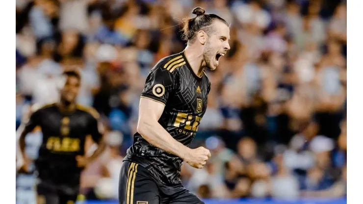 Gareth Bale celebra su primer gol en la MLS