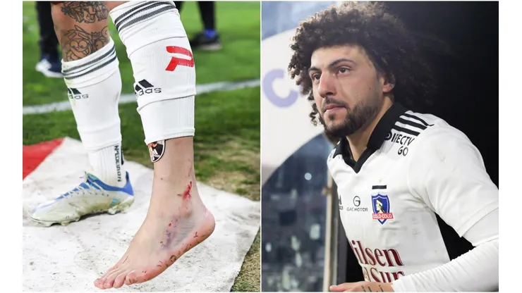 El tobillo a maltraer de Maxi Falcón. No obstante, dice que llega al Superclásico.
