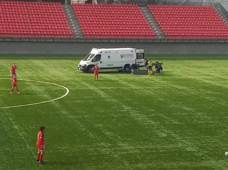 Jugadora de UE espera 20 minutos por una ambulancia en el estadio