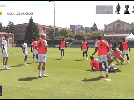 Rüdiger le da con todo al tobillo de Hazard en entrenamiento