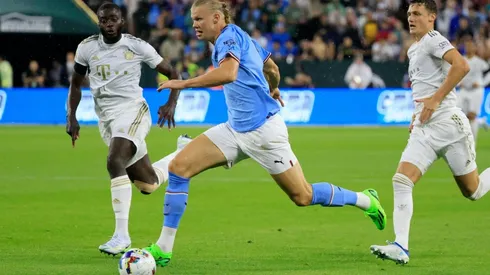 Haaland debutó y demoró menos de 15 minutos en anotar su primer gol con los Citizens.