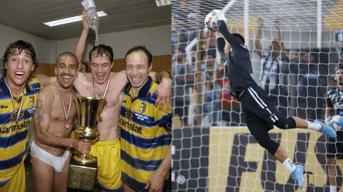 Abel Balbo (el tercero de izquierda a derecha) será el DT de Cristopher Toselli en Central Córdoba.