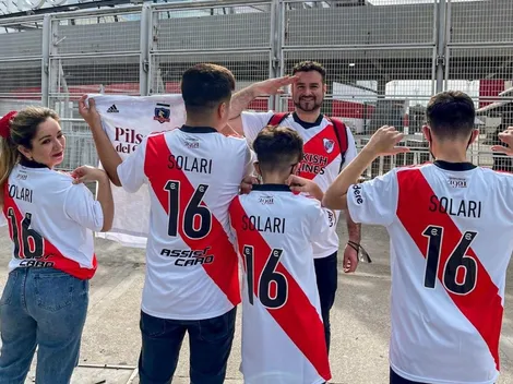 Hinchas de Colo Colo apoyan a Pablo Solari en River Plate