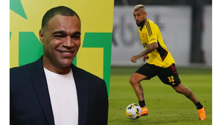 Denilson le deseó lo mejor a Vidal para su etapa en Flamengo.