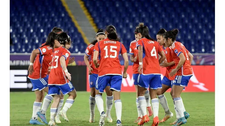 Chile en la última arenga previa a jugar en la Copa América Femenina 2022.