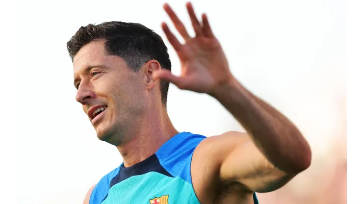 Lewandowski ya entrena con el Barcelona