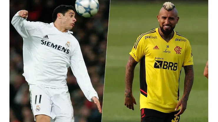 Cicinho no suelta a Arturo Vidal tras su llegada al Flamengo