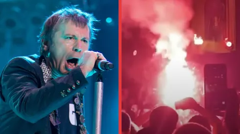Bruce Dickison, voz de Iron Maiden, y la bengala que se encendió en Grecia.