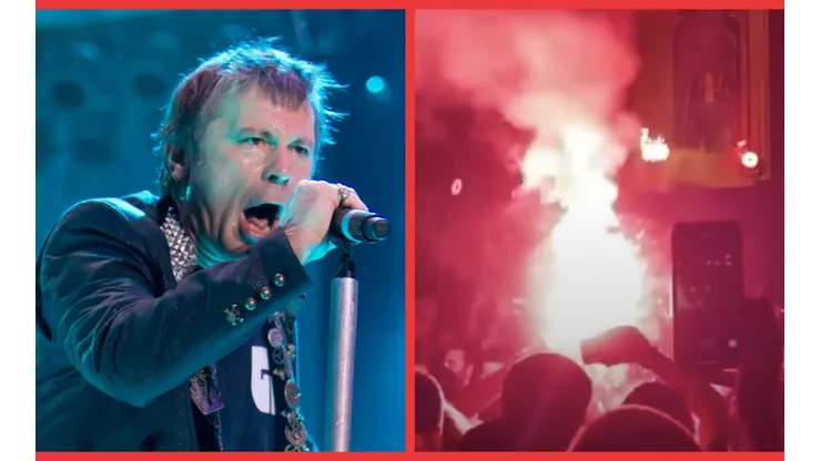 Bruce Dickison, voz de Iron Maiden, y la bengala que se encendió en Grecia.