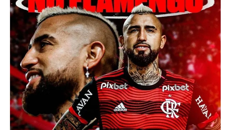 Arturo Vidal fue presentado en el Fla y podría hacer su estreno en el Brasileirao.