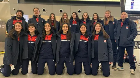 Selección chilena U19 en su viaje a Argentina