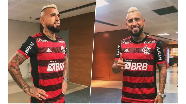 Arturo Vidal ya viste los colores de su nuevo equipo.