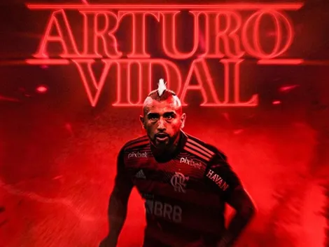 Flamengo anuncia a Vidal en onda Stranger Things