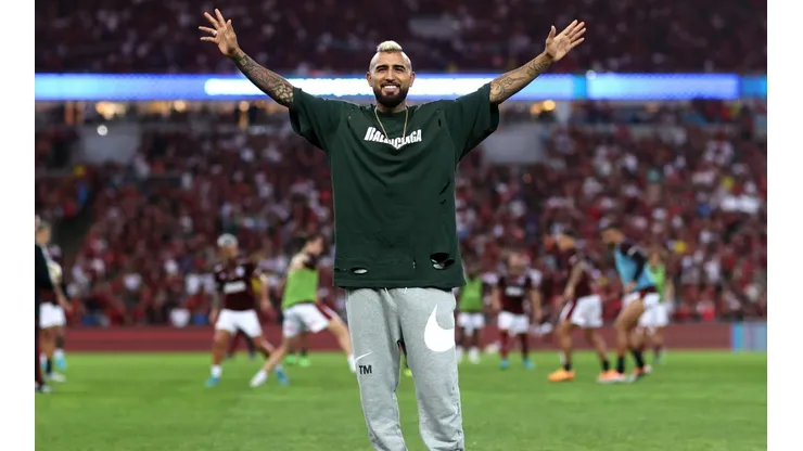 Arturo Vidal sintió el amor de la hinchada de Flamengo en Maracaná.