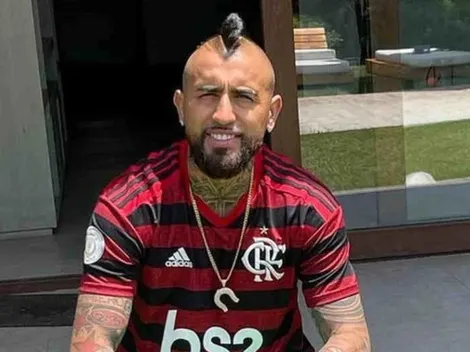 ¡El dorsal de Arturo Vidal en Flamengo!