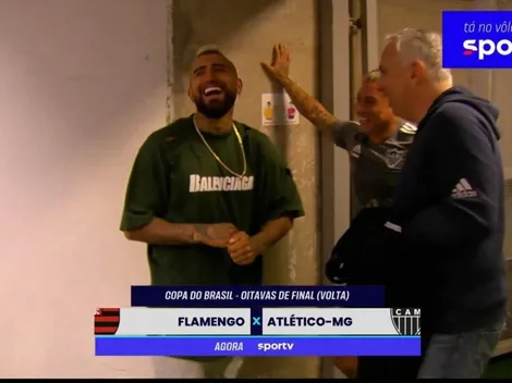 El animado reencuentro de Vidal y Vargas en Brasil