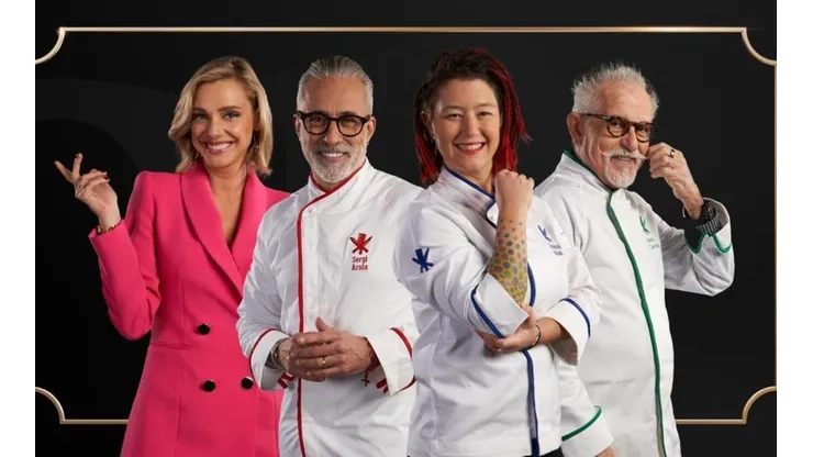 Emilia Daiber junto a los cocineros de El Discípulo del Chef.