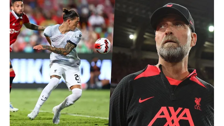 Klopp respaldó a Darwin Núñez tras su amargo debut en Liverpool.