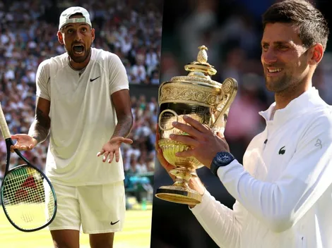 Djokovic "escapa" de Wimbledon sin pagar apuesta y Kyrgios le cae con todo