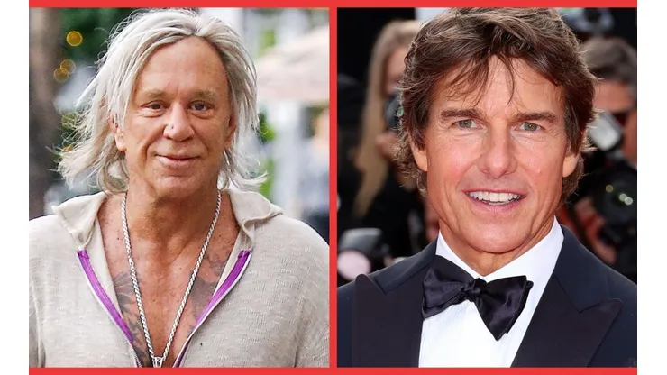 Mickey Rourke y Tom Cruise.