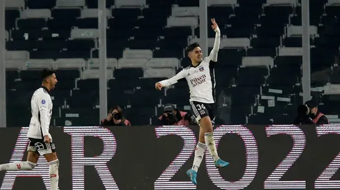 Pablo Solari celebra el gol que le marcó a Inter en Copa Sudamericana