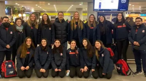 Selección U23 en su viaje a Colombia