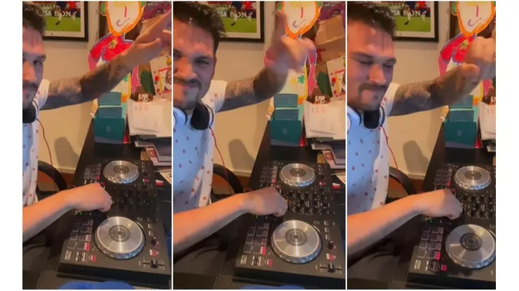 DJ Mark González la rompe mezclando música y ex estrellas del Liverpool se suman a la fiesta.