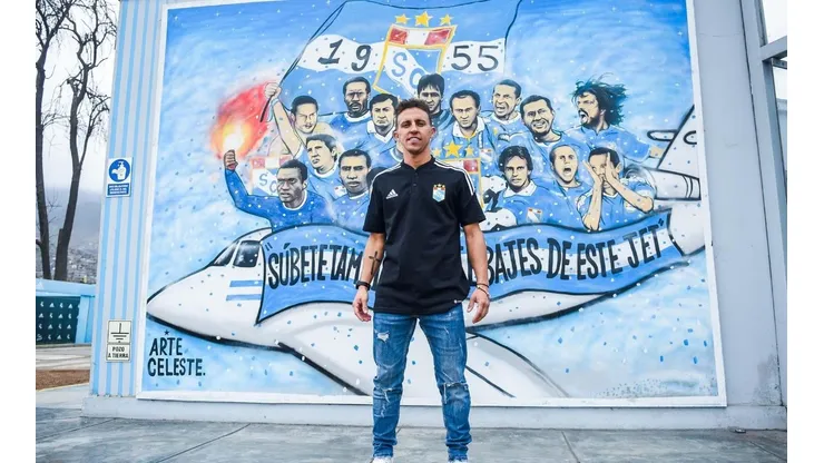 Diego Buonanotte en su primer día con el Sporting Cristal