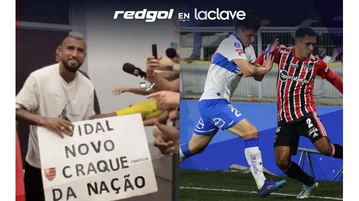 Universidad Católica está en Brasil para enfrentar a Sao Paulo en la revancha de octavos de final de la Copa Sudamericana, y Arturo Vidal llegó a Río de Janeiro para ser parte de Flamengo.