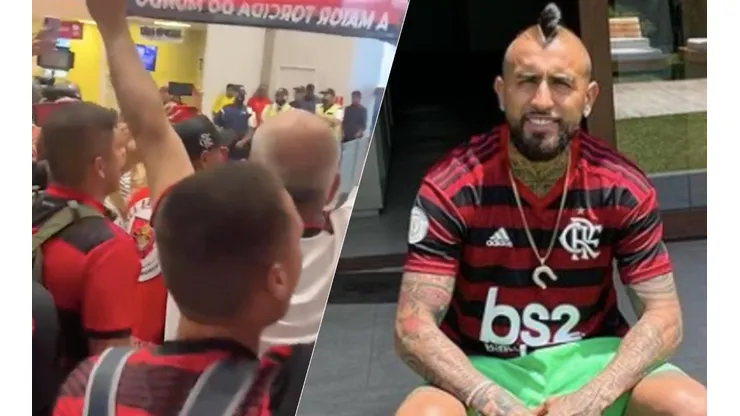 Arturo Vidal llega a Brasil para firmar por el Flamengo y los hinchas ya se vuelven locos