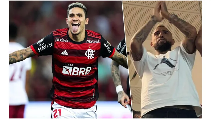 Flamengo recibe al hincha Vidal con goleada y clasificación en Copa Libertadores, a espera del anuncio como fichaje.