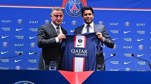 Galtier en su presentación con el PSG