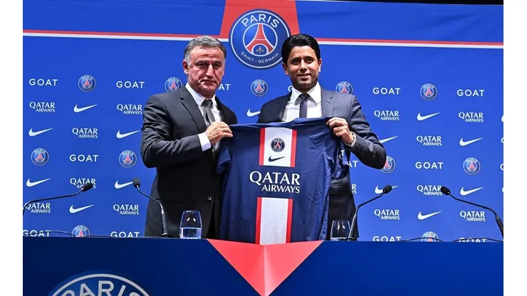 Galtier en su presentación con el PSG