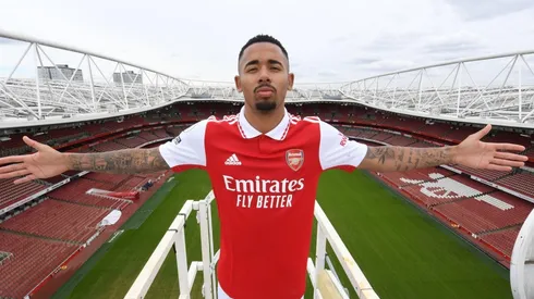 Gabriel Jesús en su primer día con los gunners