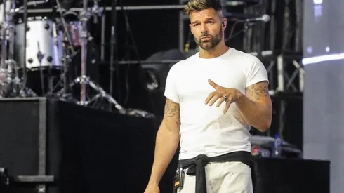 Ricky Martin en una prueba de sonido para sus shows.