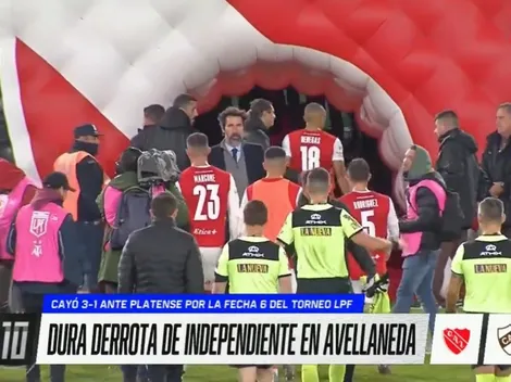 Benegas encara a los hinchas en derrota de Independiente