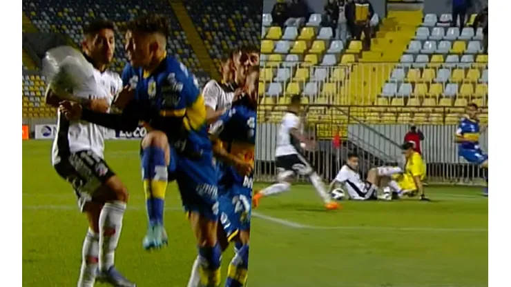 Medina y Zaldivia protagonizaron las jugadas polémicas del empate entre Everton y Colo Colo en Viña del Mar