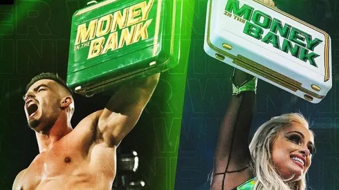 Theory y Liv Morgan celebraron en MITB 2022.
