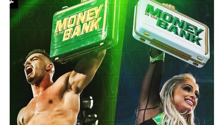 Theory y Liv Morgan celebraron en MITB 2022.