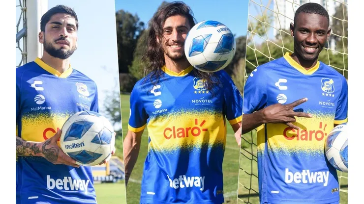 Los tres refuerzos de Everton fueron convocados a solo horas de llegar