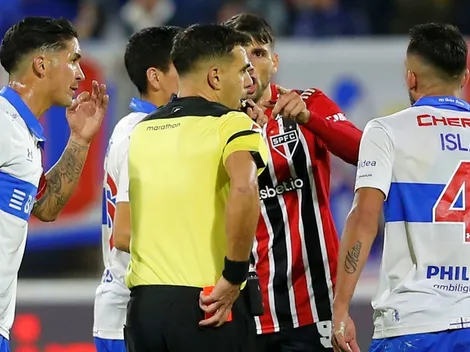 Sao Paulo molesto por "besos y abrazos" entre árbitro y la UC