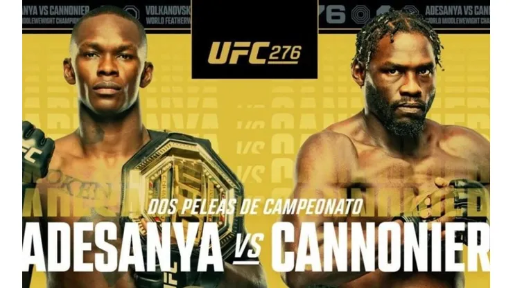 Adesanya pondrá en juego su cinturón Mediano ante Jared Cannonier en el evento central de la jornada.
