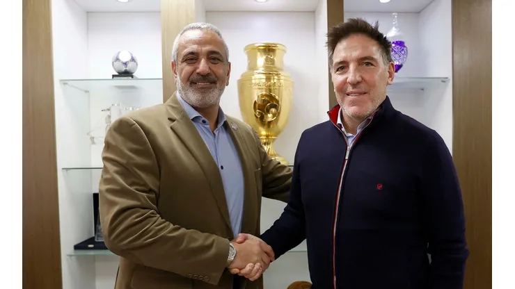 Eduardo Berizzo, el DT de La Roja, tuvo una reunión con Pablo Milad, presidente de la ANFP.