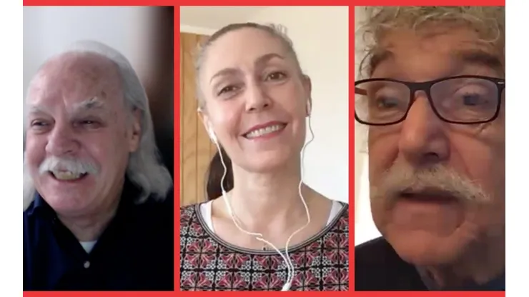 Mario Mutis, Juanita Parra y Claudio Parra, de Los Jaivas.