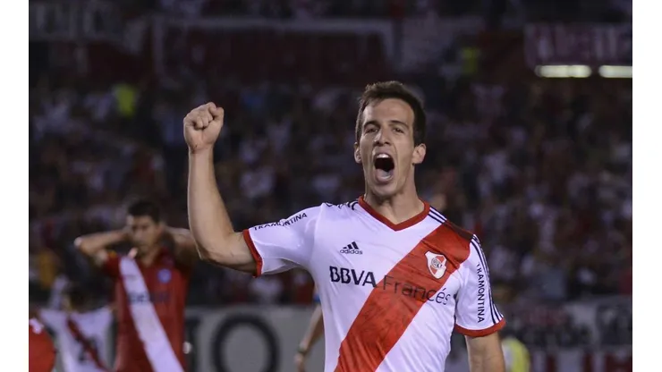 Andrada con la camiseta de River Plate en 2013