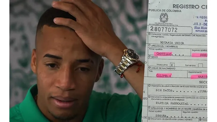 Byron Castillo no mencionó a su "hermano" Bayron, hijo de sus dos padres e inscrito en el Registro Civil de Colombia