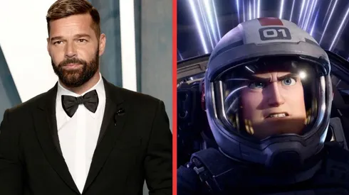 Ricky Martin y una escena de Lightyear.